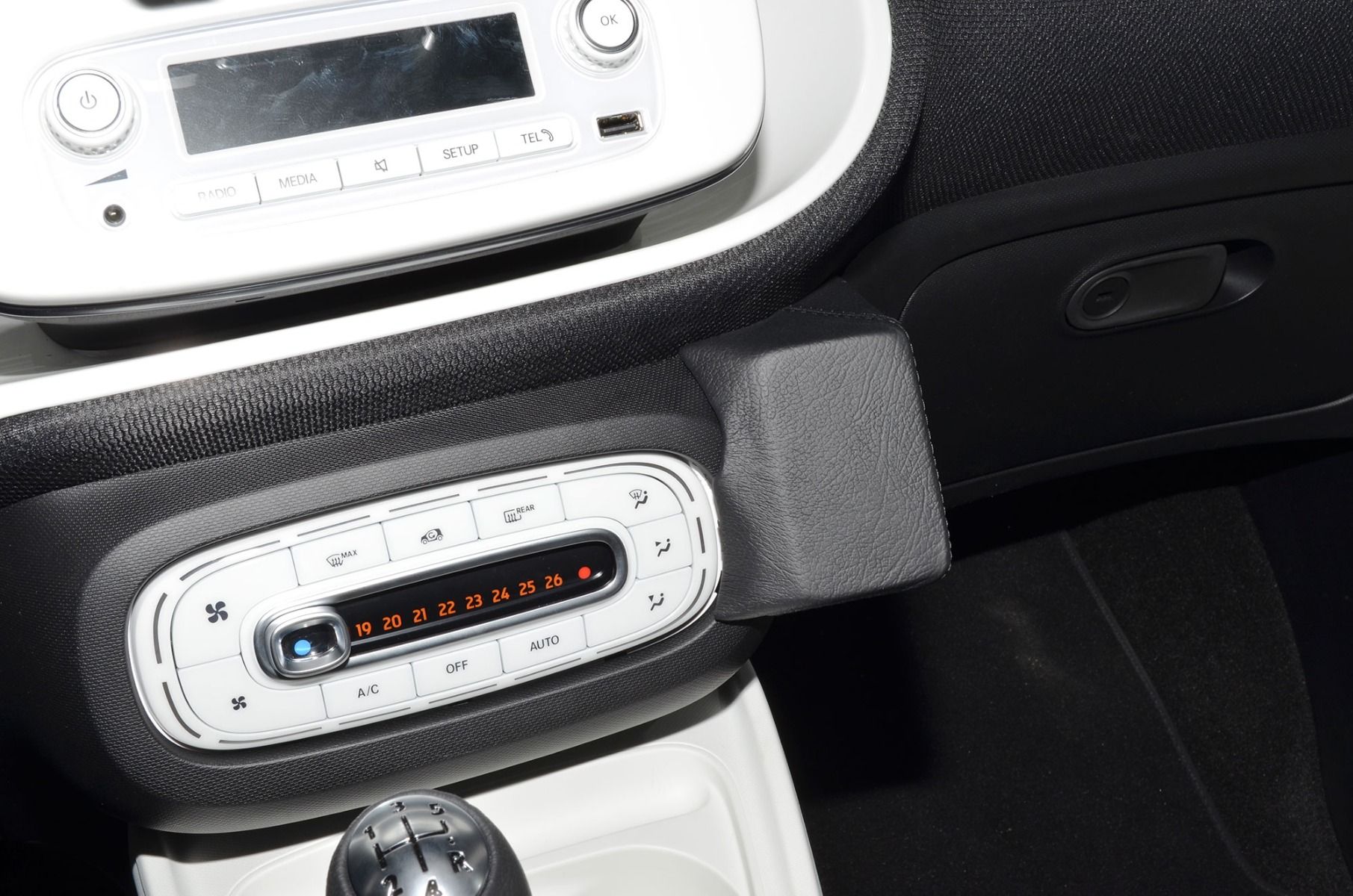 Kuda console Smart ForTwo 2014-Zwart