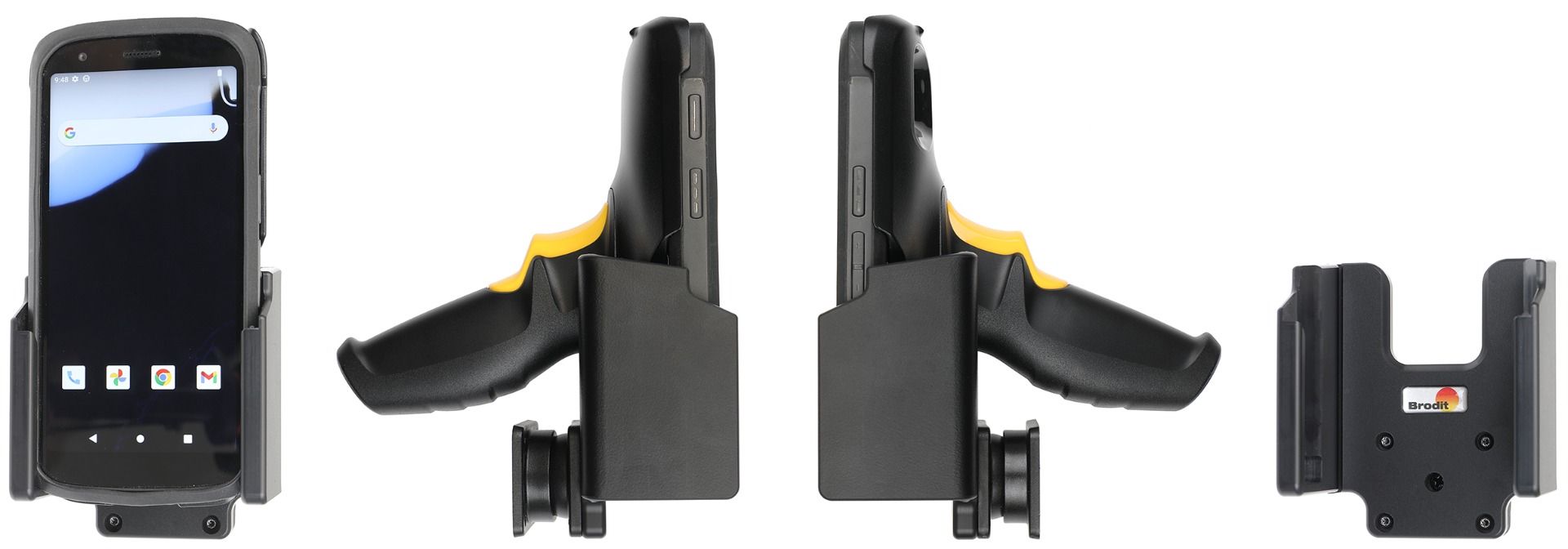 Brodit holder universal Zebra TC22/TC27 with pistol grip