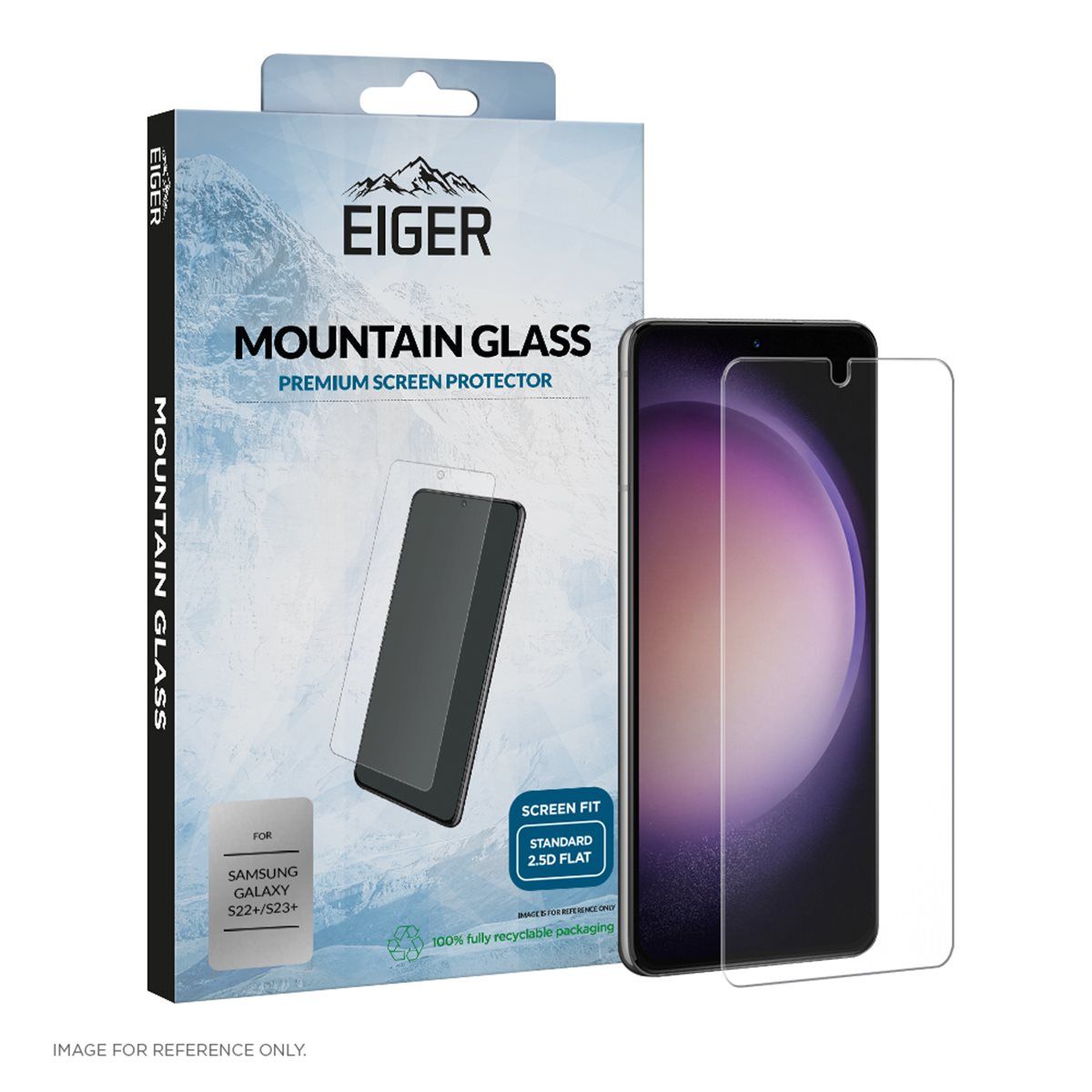 Eiger GLASS Screen Protector Samsung Galaxy S22 Plus/23 Plus