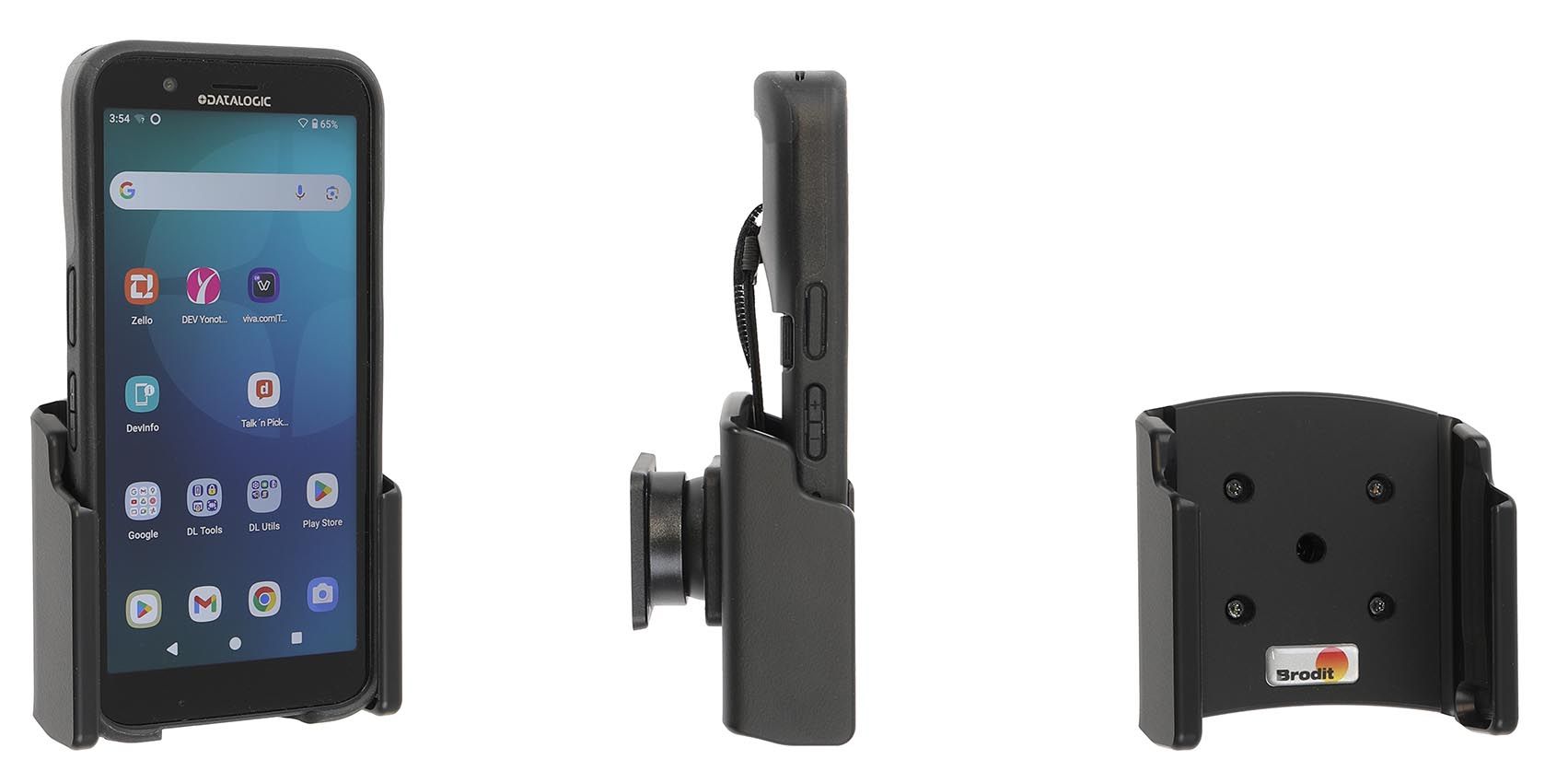 Brodit holder Datalogic Memor 12/17 fits with RUBBER BOOT