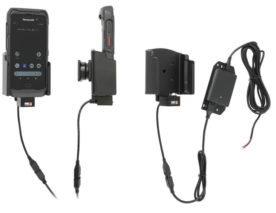 Brodit holder fixed install.Honeywell CT45/CT45 XP with boot