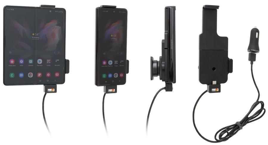 Brodit Active holder Samsung Z Fold4 5G USB cig.