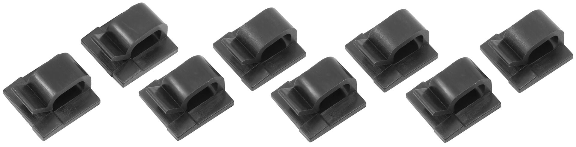 Brodit adhesive cable clips (8-pack) max.3.5mm thickness