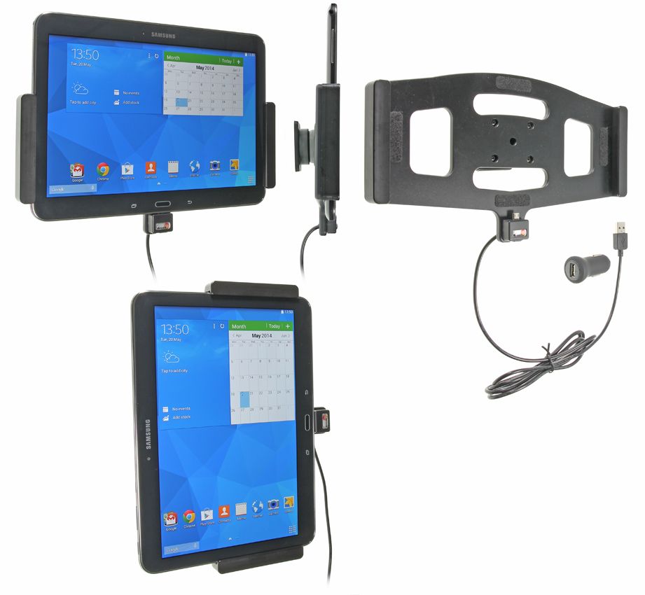 Brodit Active holder Samsung Galaxy Tab 4 10.1 USB sig.plug