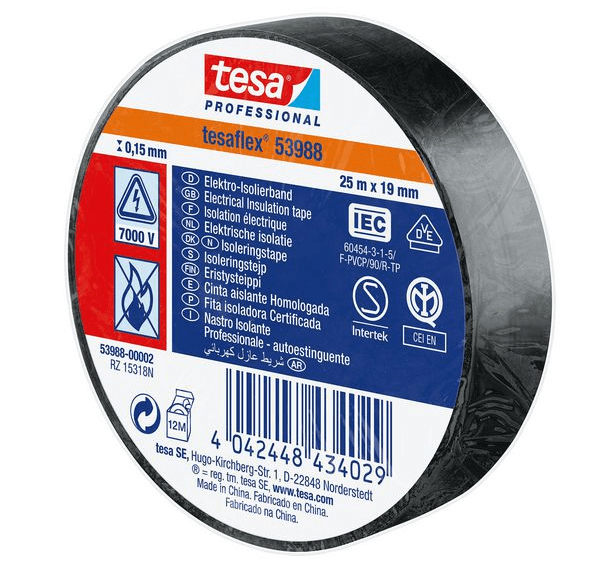Tesa 53988 Isolatie tape 19mmx25m - 10 rollen