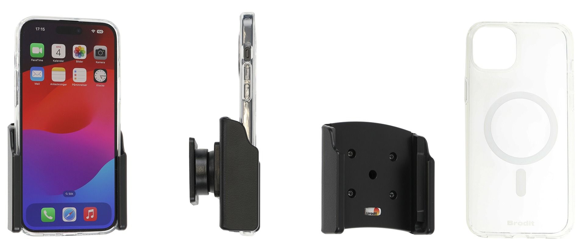 Brodit holder Apple iPhone 15 Plus with Magnetic case