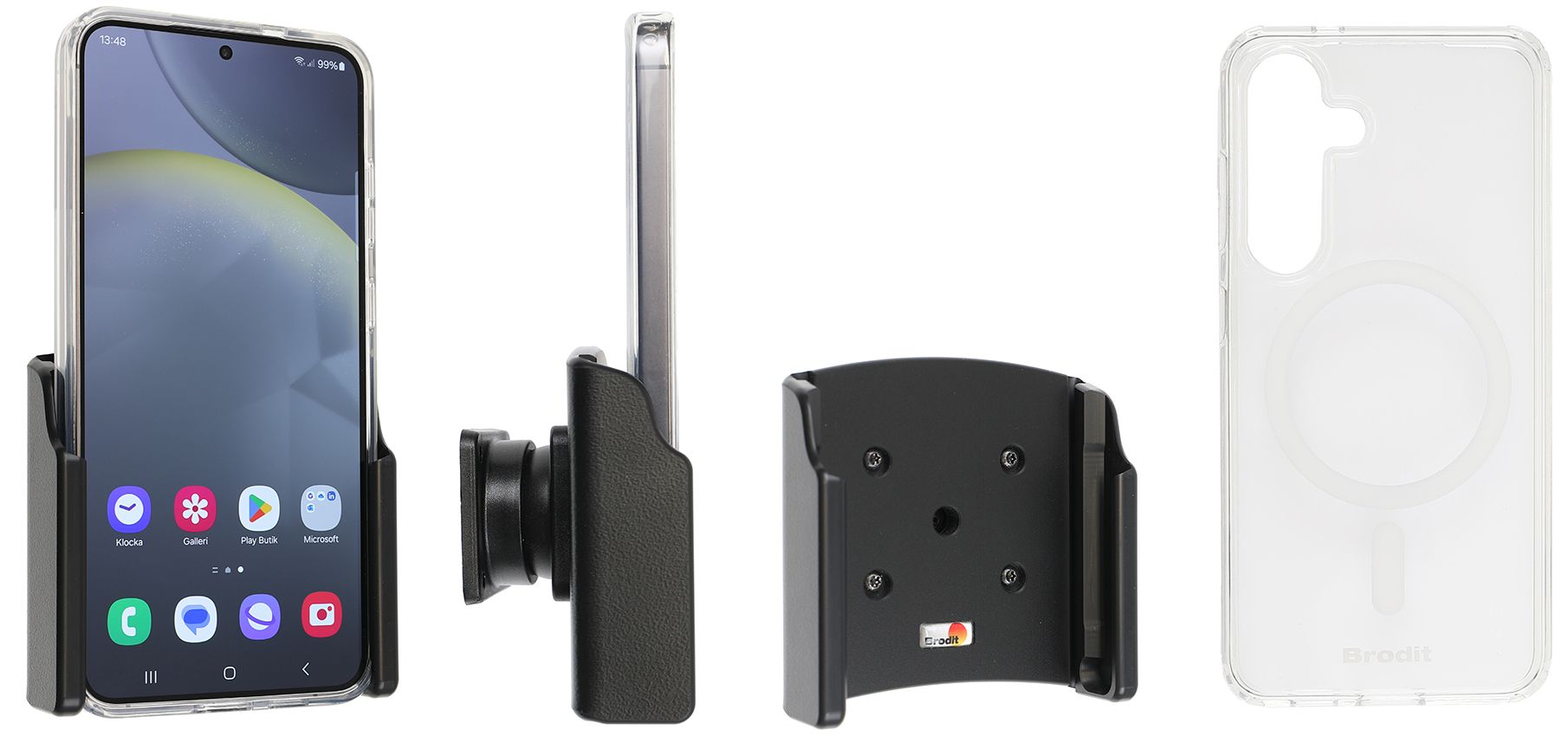 Brodit holder Samsung Galaxy S24 Plus with Magnetic case