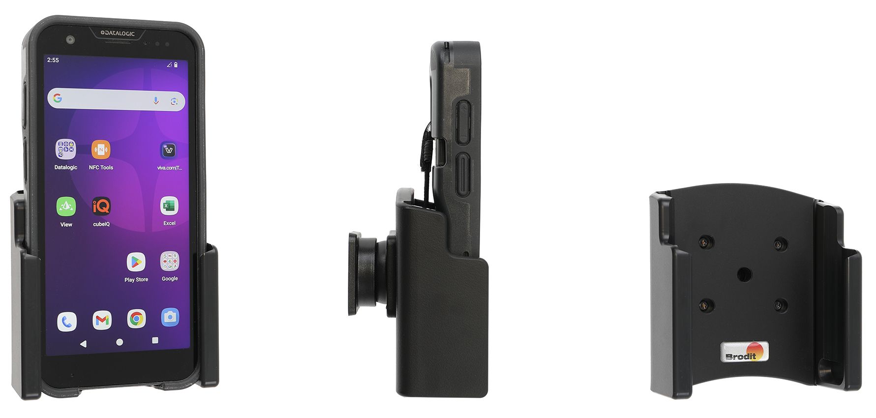 Brodit holder Datalogic Memor 30/35 fits with RUBBER BOOT