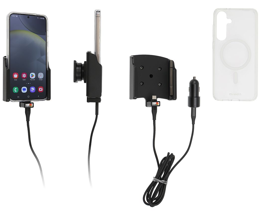 Brodit Active holder Samsung S24 Plus USB cig.- with case