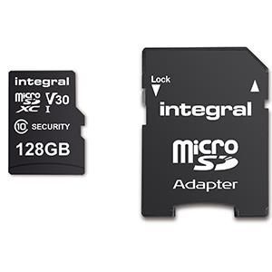 Integral Security MicroSDHC 128GB 4K V30 Class 10