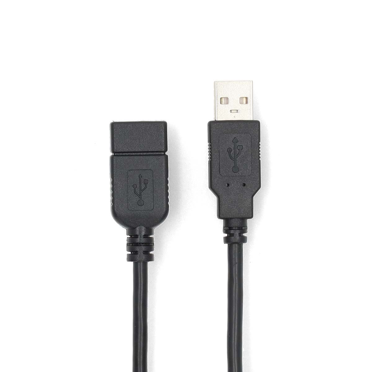 Extension cable usbA M - usbA F  (USB 2.0) 1 meter black