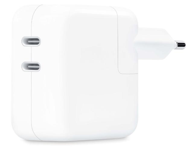 Charger 230V for Apple 35W 2x usbC white (PD 2.0) Bulk