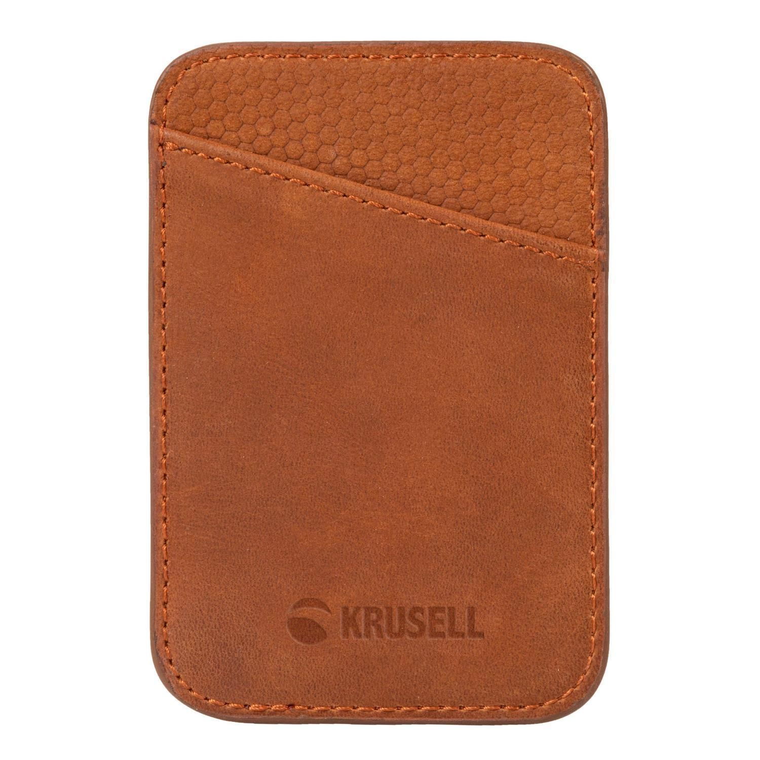 Krusell MagSafe Wallet - Cognac