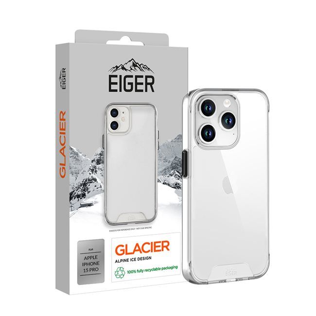 Eiger Glacier case Apple iPhone 15 Pro - transparant