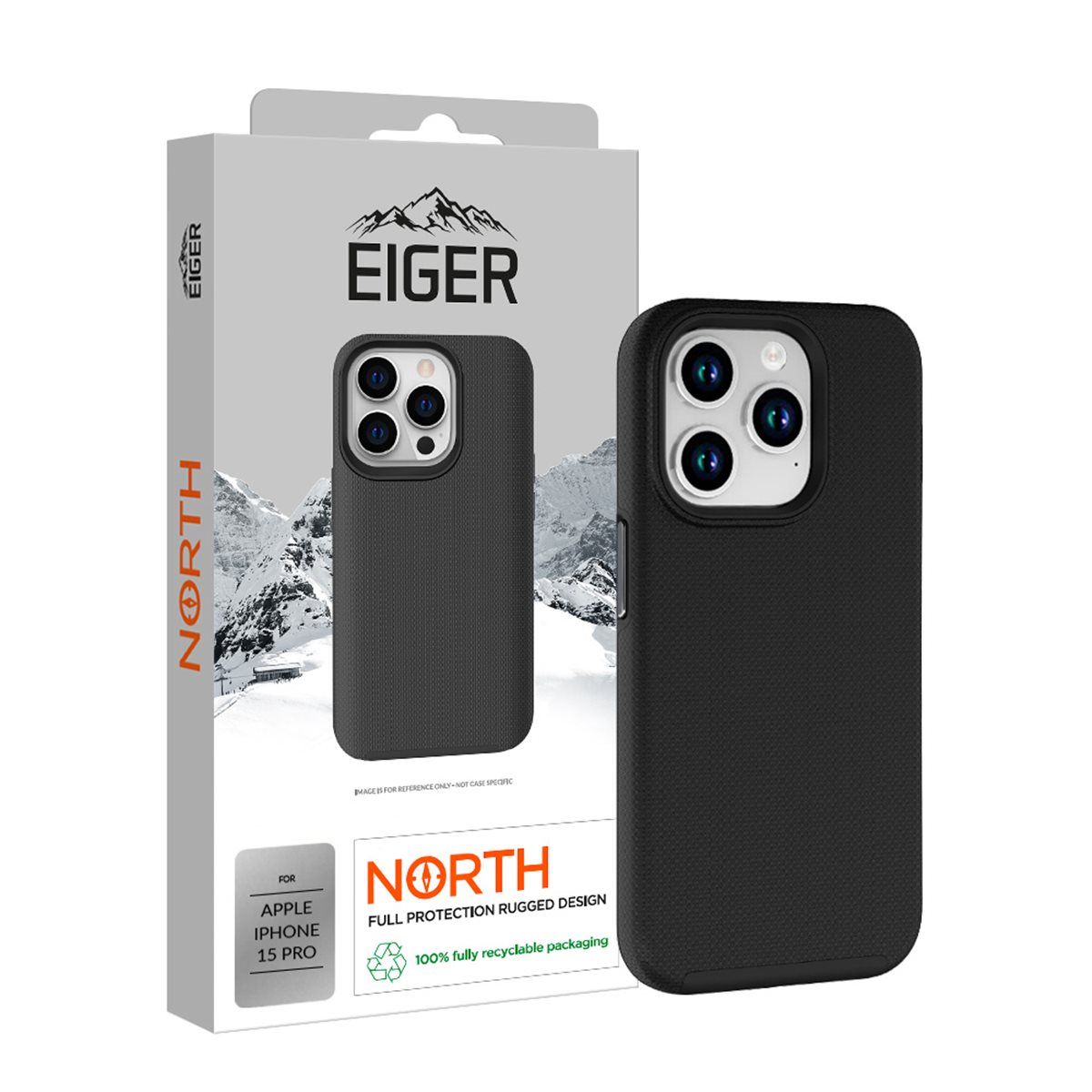 Eiger North case Apple iPhone 15 Pro-  black