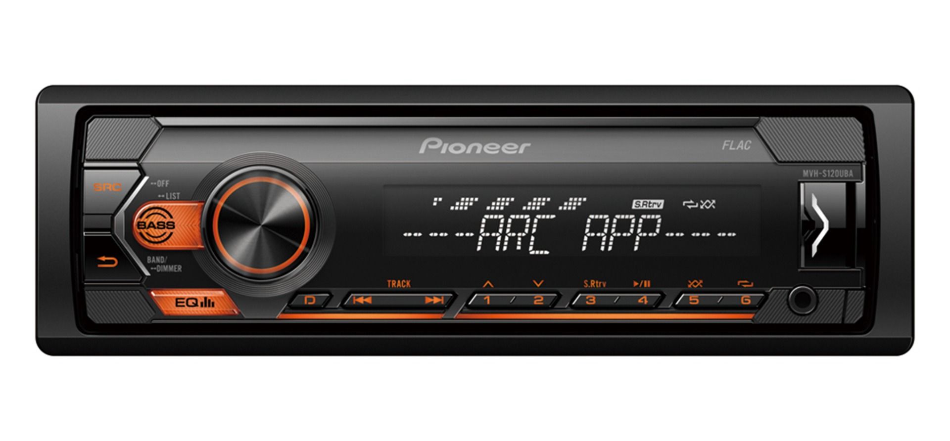 Pioneer MVH-S120UBA  Receiver 1DIN USB oranje