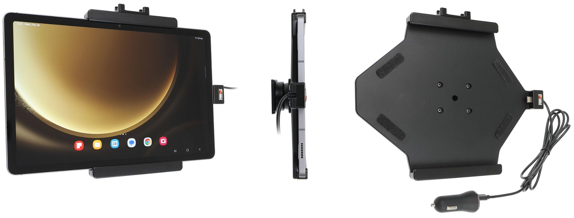 Brodit Active holder Samsung Tab S9 FE USB sig.plug