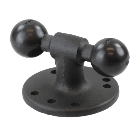 RAM 2.5" Round Base with Post & 2/1" Balls RAM-B-217U