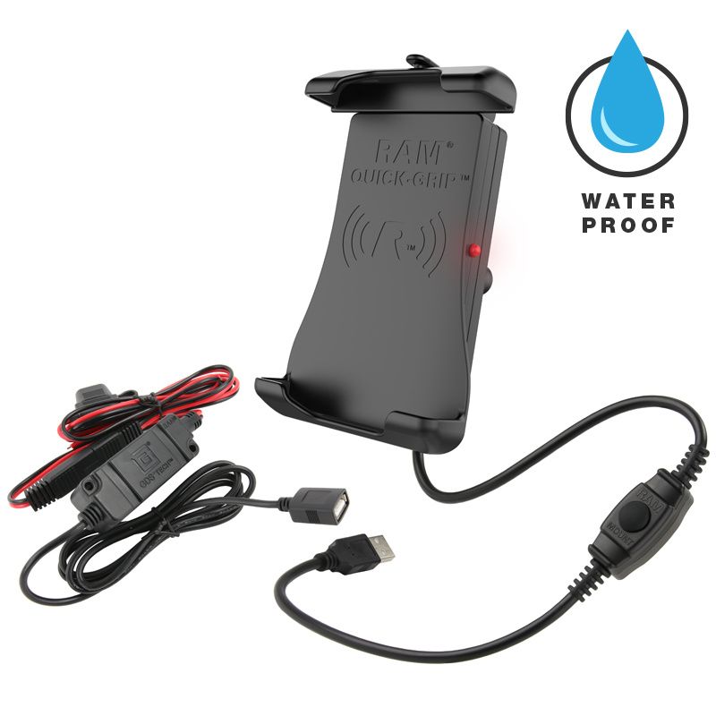 RAM® Quick-Grip™ Waterproof Wireless Charging Holder with Ba